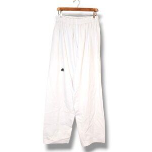 Vintage 90s Adidas Baggy Wide Windbreaker Splash Pants White Size L